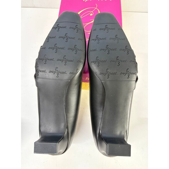 Easy Street Women's Entice Squared Toe Slip-On Pumps Black/Lizard Heels Sz 9.5 N - Picture 6 of 6